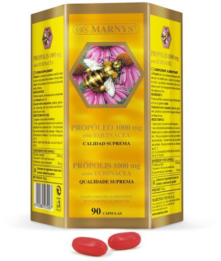 Propolis 1000 mg + echinacea 90 kapsułek x 1000 mg