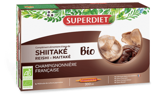 Shitake-Maitake-Reishi Bio 20 fiolek