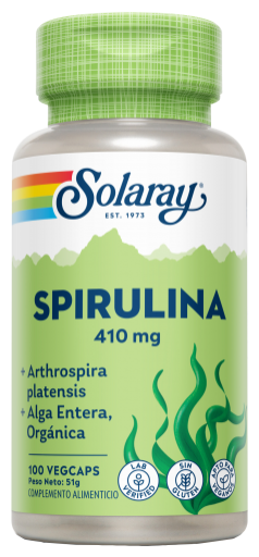 Spirulina 410 mg 100 kapsułek warzywnych