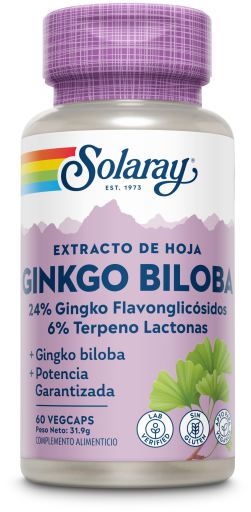 Ginkgo Biloba 60 mg 60 kapsułek