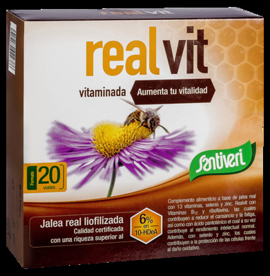 Mleczko pszczele Realvit z 13 witaminami 20 fiolek x 10 ml