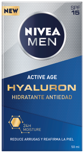 Men Hyaluron Anti-Aging Krem nawilżający SPF 15 50ml