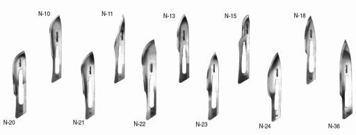 Skalpel kompletny N-15 10U