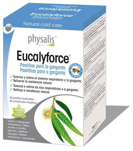 Eucalyforce 30 pastylek do ssania na gardło