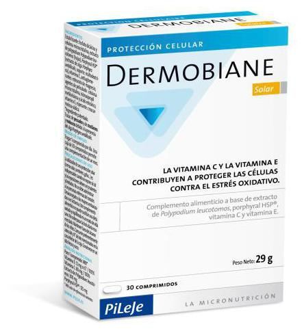 Dermobiane solaire 30 tabletek zawierających witaminę E i selen