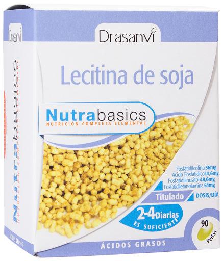 Lecytyna sojowa 540 mg 90 pereł Nutrabasicos