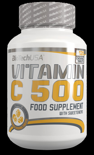 Witamina C 500 Mg 120 tabletek do żucia