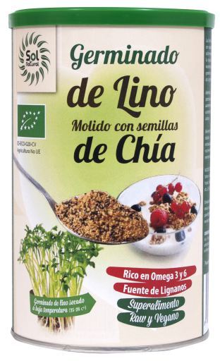 Kiełki Lnu Mielone z Organiczną Chia 500 gr