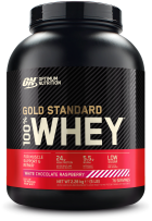 100% Whey Gold Biała Czekolada Późna Malina 2,28 kg