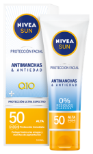 Sun Ochrona przed plamami i oznakami starzenia UV do twarzy Q10 SPF 50+ 50 ml