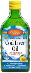 Wild Norwegian Cod Liver Oil Naturalna cytryna 500 ml