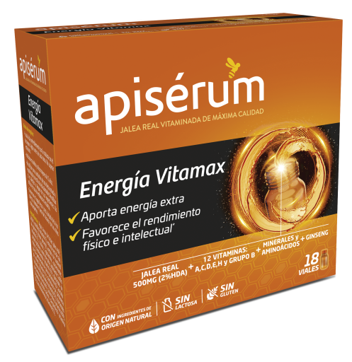 Fiolki Apiserum Energia VitaMax 18