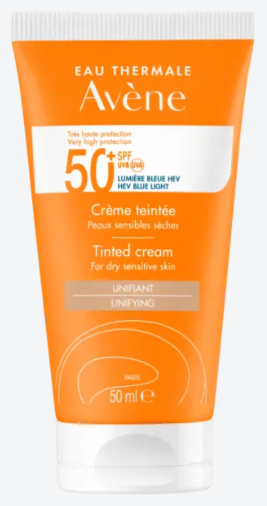 Krem ochronny do opalania z kolorem SPF50+ Skóra sucha i wrażliwa 50 ml