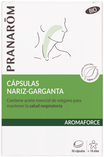 Aromaforce Kapsułki Nos Gardło Bio 30 Kapsułek