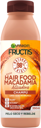 Fructis Hair Food Macadamia Szampon prostujący 350 ml