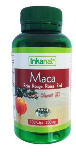 Organiczna czerwona Maca 100x500 mg