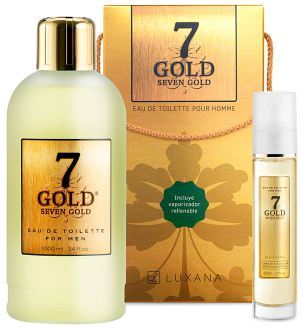 Woda toaletowa EDT Seven Gold 2 sztuki