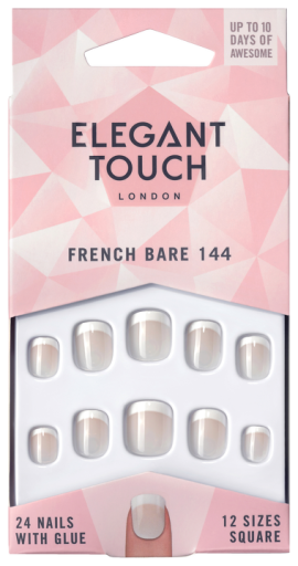 French Bare 144 False Nails 24 sztuki