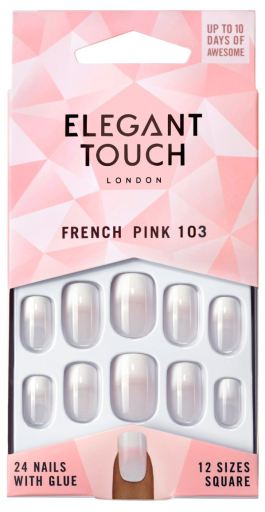 French Pink 103 False Nails 24 sztuki