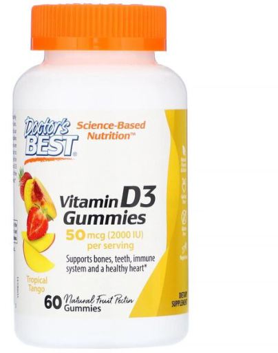 Vitamin D3 Gummies Tropical Mango 60 sztuk