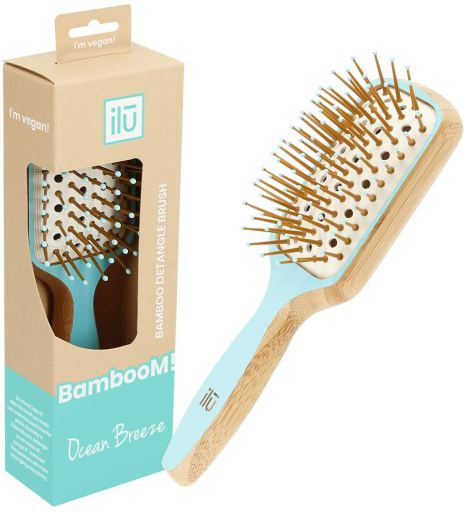 Mini Bamboo Detangling Brush Paleta Ocean Breeze