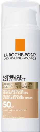 Anthelios Age Correct tonujący krem przeciwsłoneczny SPF50 50 ml