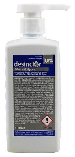 Antyseptyczne mydło chlorheksydynowe 0,8% Desinclor 500 ml