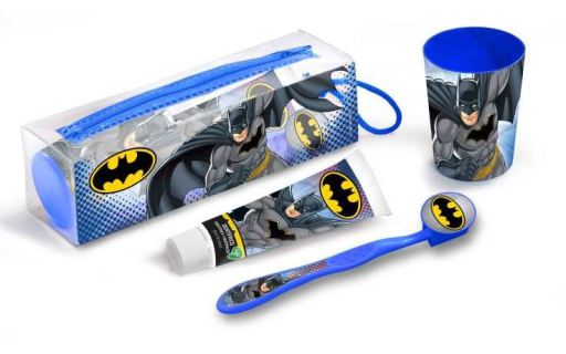 Zestaw do czyszczenia ust Batman Pasta do zębów + 3 sztuki