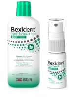 Bexident Fresh Breath płyn do płukania jamy ustnej 500 ml + Bexident Fresh Breath spray 15 ml