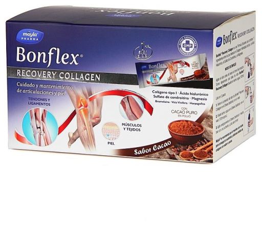 Bonflex Recovery Collagen o smaku kakaowym 30 pałeczek