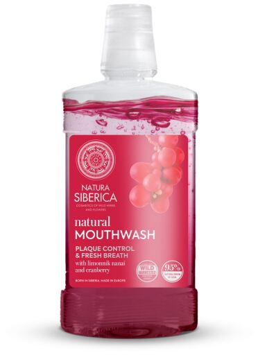 Naturalny płyn do płukania jamy ustnej Schizandra i Żurawina 520 ml