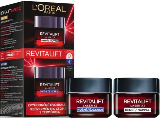 Revitalift Laser X3 Krem na dzień 50 ml + Krem na noc 50 ml