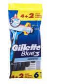 Jednorazowe maszynki do golenia Blue3 Smooth 6 sztuk