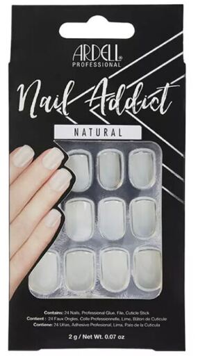 Nail Addict Naturalne kwadratowe sztuczne paznokcie