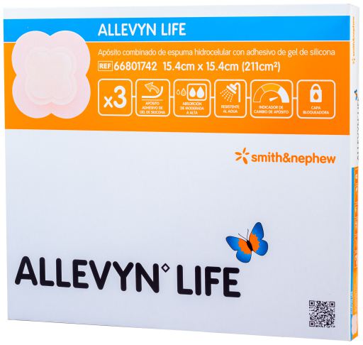 Opatrunek Allevyn Life 15,4 x 15,4 cm 3 sztuki