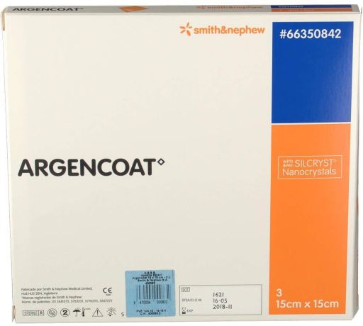 Opatrunek Argencoat 15 X 15 cm 3 sztuki