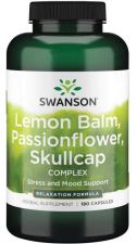 Lemon Balm Passionflower Skullcap Complex 180 kapsułek