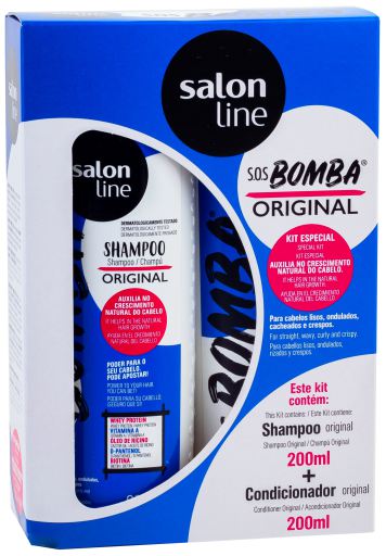 Zestaw Szampon E Condicionador Sos Bomba Original 200ml - Linia Salon