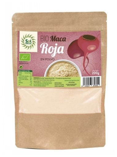 Organiczna czerwona maca w proszku 200 gr