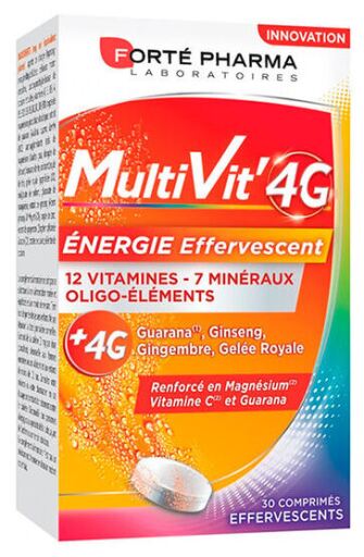 Multivit 4G Energia musująca 30 tabletek