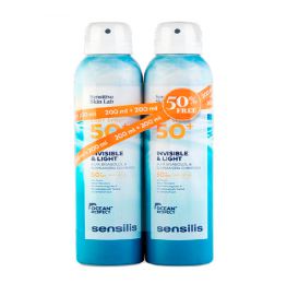 Sensilis Spray do ciała Invisible &amp; Light Spf50+ 2 x 200 ml