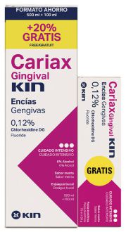 Cariax Gingival Płyn do płukania jamy ustnej 500 ml + 100 ml i pasta do zębów 100 ml