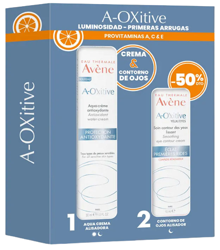 Zestaw A-OXitive Aqua Krem Wygładzający 30ml + Kontur Pod Oczy 15ml