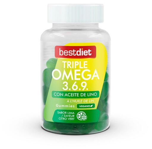 Potrójne Omega 3 6 9 Żelki 60 jednostek