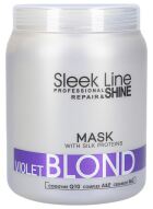 Sleek Line Fioletowa maska do włosów blond