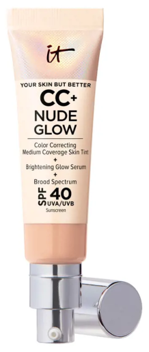 Cc+ Nude Glow Lekki Podkład SPF 40 Neutralny Średni 32 ml