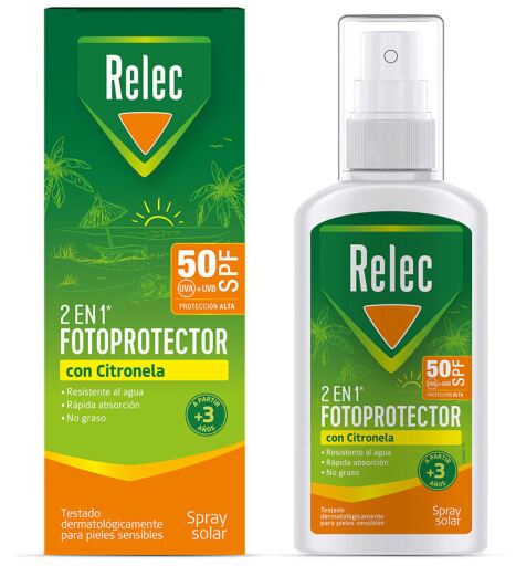 Krem do opalania 2 w 1 Solar Citronella Spray SPF 50 100 ml