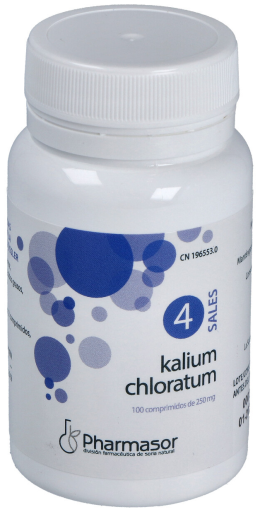 Sól 4. Kalium Chloratum 100 Tabletek