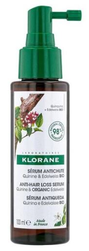 Organiczne serum przeciw wypadaniu włosów z chininą i szarotką alpejską 100 ml