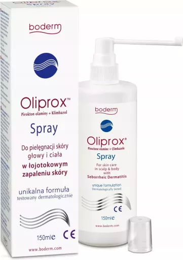 Oliprox Spray Leczący Łojotokowe Zapalenie Skóry 150 ml